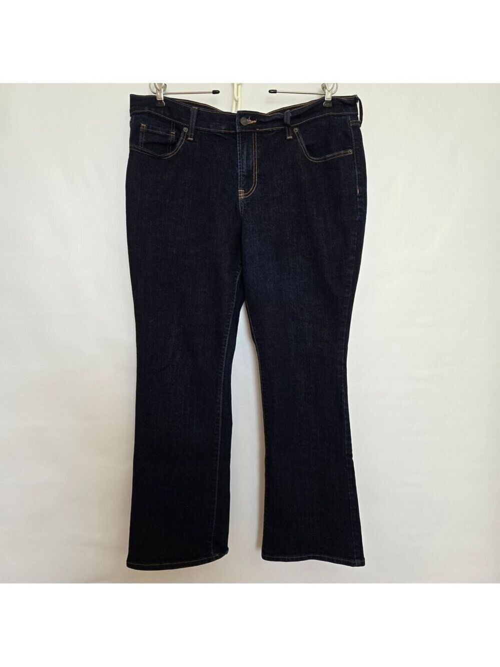 OLD NAVY 'THE SWEETHEART' JEANS WOMENS CLASSIC BOOTCUT BLUE DARK WASH SIZE 16